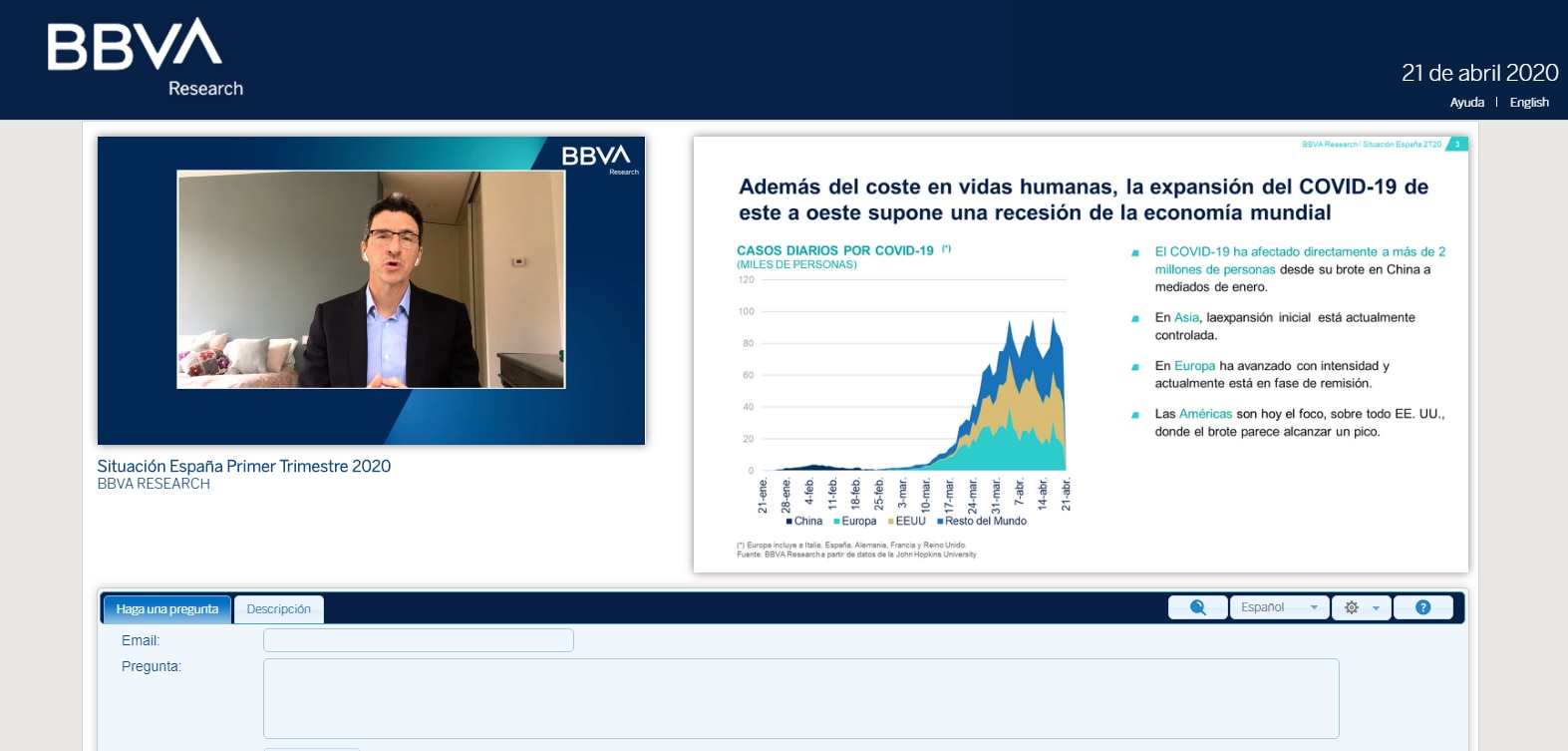 Bbva Research Prev Un Retroceso Del Pib Nacional Del En Y Una