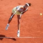 Fotografía de Garbiñe Muguruza en partido de tercera ronda de Roland Garros 2016