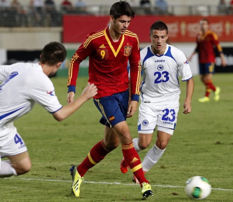 Fotografía de Álvaro Morata con la selección española