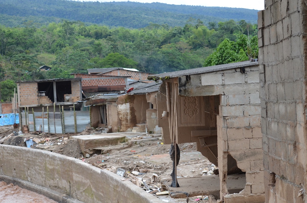 Fotografía de Casas totalmente destruidas en Mocoa