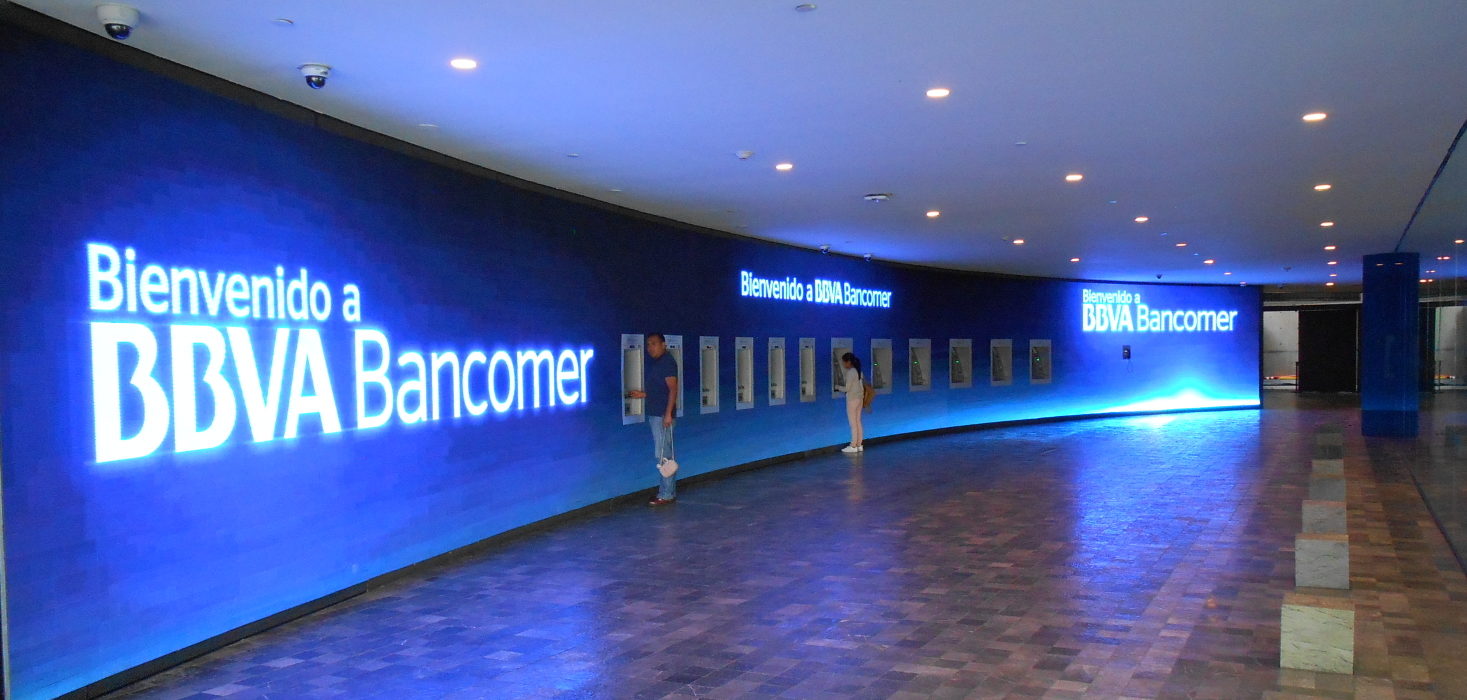 Open House Torre Bancomer, video wall de ATM