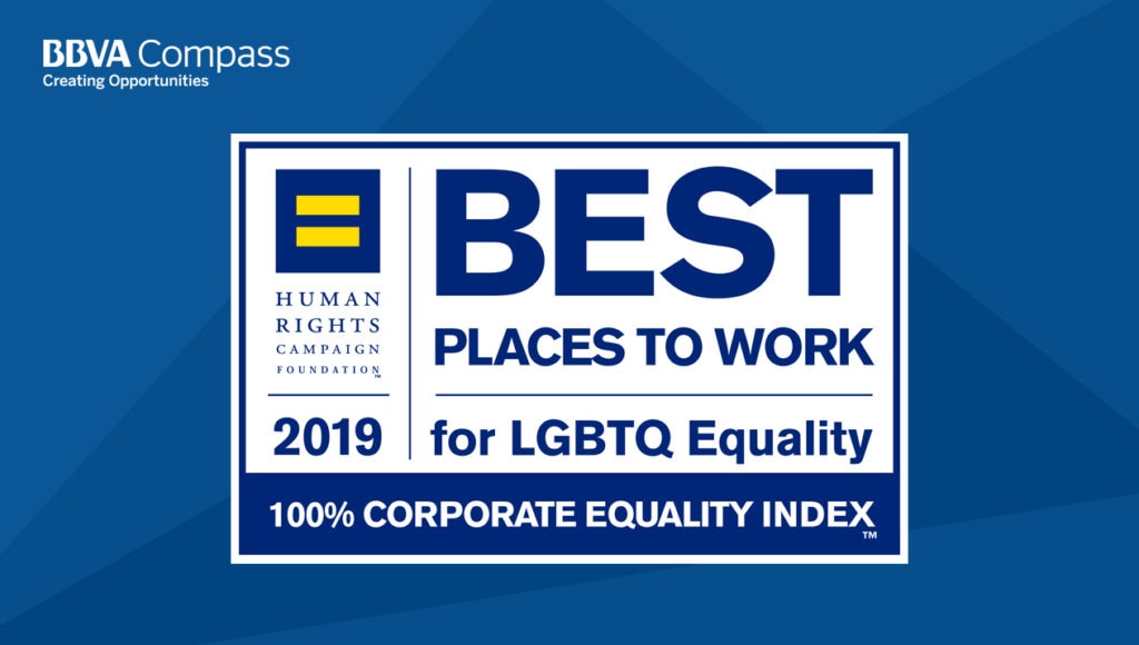 Bbva Compass Earns 100 Percent On Human Rights Campaign Foundations 18th Annual Scorecard On 3812