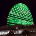 La Vela iluminada de verde, Ciudad BBVA Madrid