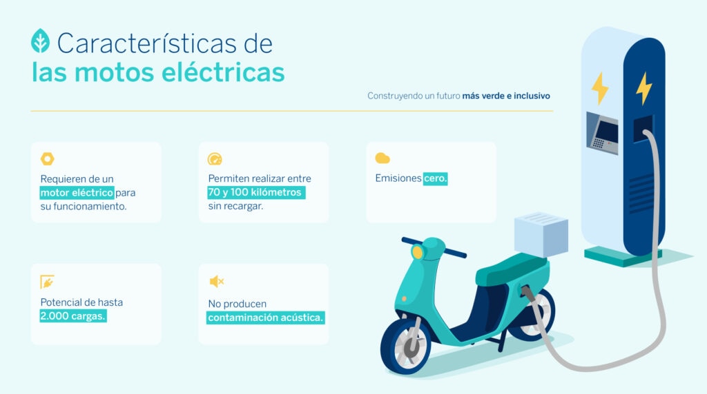 Motos eléctricas. Movilidad eléctrica ecológica