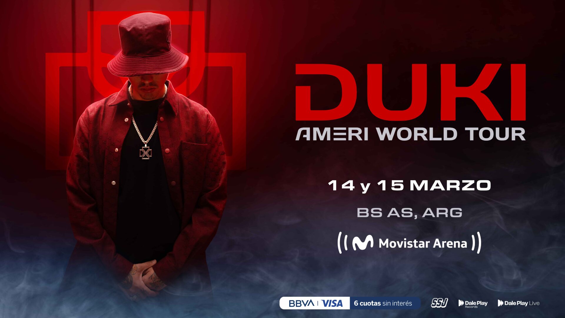 BBVA announces the exclusive pre-sale of “Ameri World Tour”, Duki’s world tour in 2025